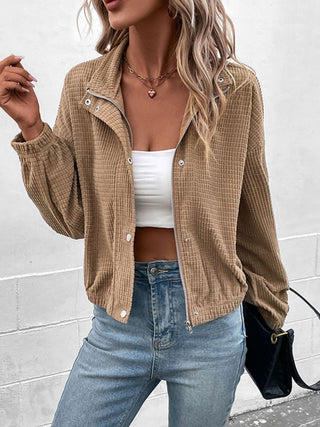 Shop Long Sleeve Dropped Shoulder Jacket Now On Klozey Store - Trendy U.S. Premium Women Apparel & Accessories And Be Up-To-Fashion!